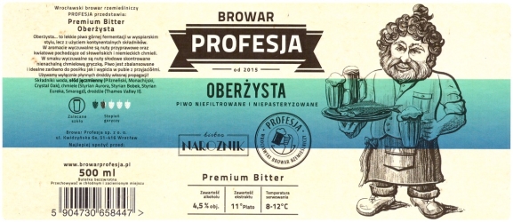 Browar Profesja: Oberżysta - Premium Bitter
