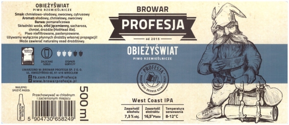 Browar Profesja: Obieżyświat - West Coast India Pale Ale