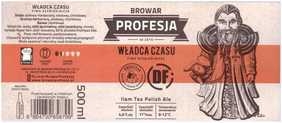 Browar Profesja: Władca Czasu - Ilam Tea Polish Ale
