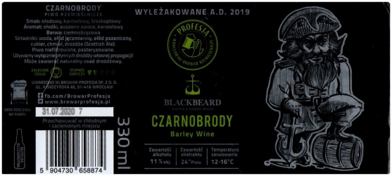 Profesja 2024 08 Czarnobrody Barley Wine