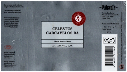 Puhaste 2024 12 Celestus Carcavelos Black Barley Wine BA