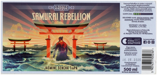 Raduga 2024 06 Samurai Rebellion Jasmine Sencha Teapa