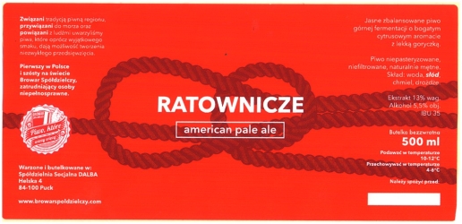 Browar Spółdzielczy (2015): Ratownicze - American Pale Ale