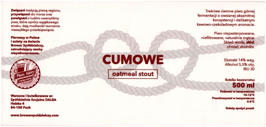 Spoldzielczy Xxxx Cumowe Oatmeal Stout 01