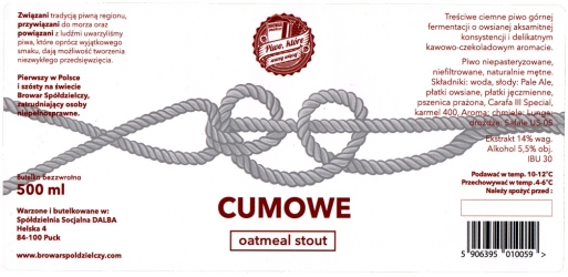 Spoldzielczy Xxxx Cumowe Oatmeal Stout 02