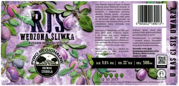 Stodola 2024 09 Ris Wedzona Sliwka Russian Imperial Stout