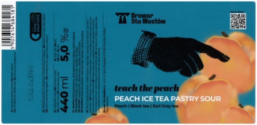 Stu Mostow 2025 07 Teach The Peach Peach Ice Tea Pastry Sour