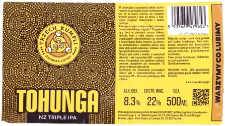 Browar Trzech Kumpli (2019): Tohunga - New Zealand Triple India Pale Ale