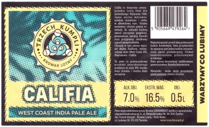 Browar Trzech Kumpli (2020): Califia - West Coast India Pale Ale