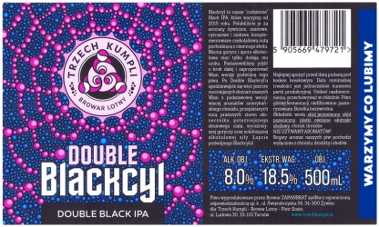 Browar Trzech Kumpli (2020): Double Blakcyl - Double Black India Pale Ale