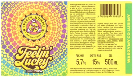 Browar Trzech Kumpli (2020): Feelin Lucky - Juicy India Pale Ale