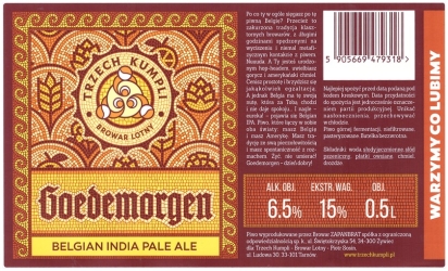 Browar Trzech Kumpli (2020): Goedemorgen - Belgian India Pale Ale