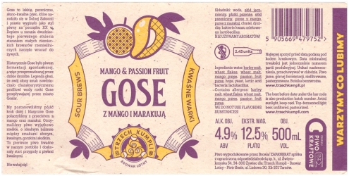 Browar Trzech Kumpli (2020): Gose Mango And Passion - Fruit z Mango i Marakują