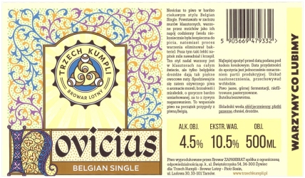 Browar Trzech Kumpli (2020): Novicius - Belgian Single