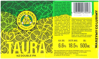 Browar Trzech Kumpli (2020): Taura - New Zealand Double India Pale Ale