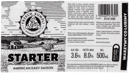 Browar Trzech Kumpli (2021): Starter - American Easy Saison