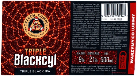 Browar Trzech Kumpli (2022): Blakcyl - Triple Black India Pale Ale