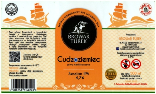 Turek 0000 Cudzoziemiec Session Ipa