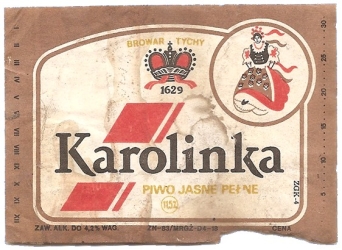 Browar Tychy: Karolinka, Piwo Jasne Pełne