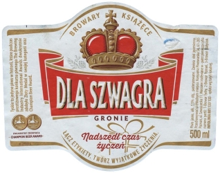 Tyskie Browary Książęce: Gronie, Dla Szwagra (2017)