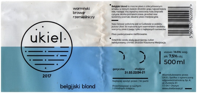 Ukiel 2021 12 Belgijski Blond