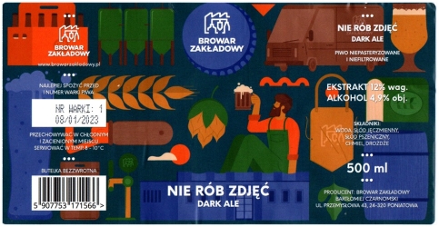 Browar Zakładowy (2022): Nie Rob Zdjęć - Dark Ale