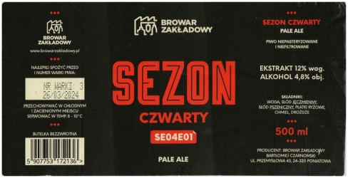 Zakladowy 2024 03 Sezon Czwarty Se04e01 Pale Ale