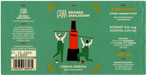 Zakladowy 2025 12 Czarna Robota Zytnio Owsiany Stout
