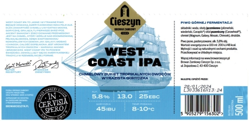 Zamkowy Cieszyn 2023 West Coast Ipa